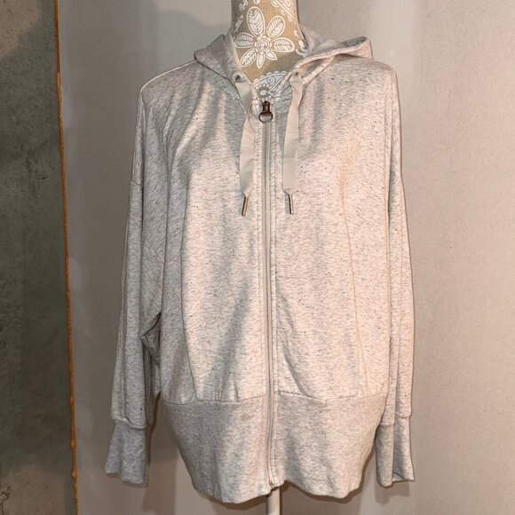 Athleta Tops - Athleta 1X Womens Zip-Up Hoodie Bomber Jacket  Comfy Blend Casual Athletic Wear